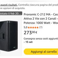 Casse acustiche 1000 Watt