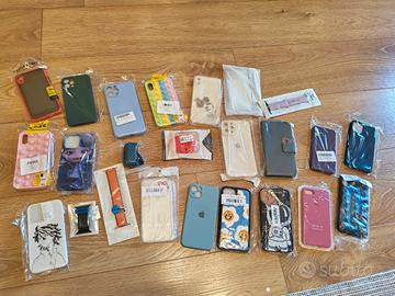Lotto 50 cover Apple iPhone earpods cinturini 