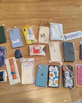 Lotto 50 cover Apple iPhone earpods cinturini 
