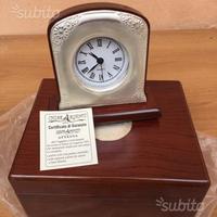 Orologio da tavolo argento nuovo