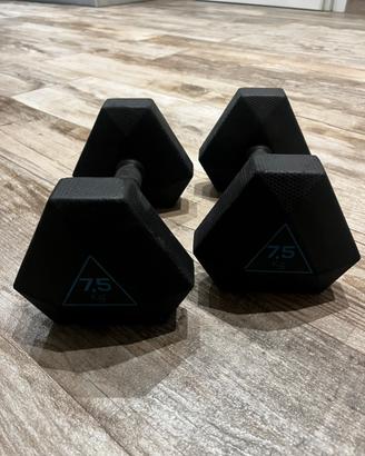 Manubri pesi 7.5kg Domyos