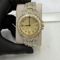 Orologio Luxury "Iced Out" Gold - Design Square -