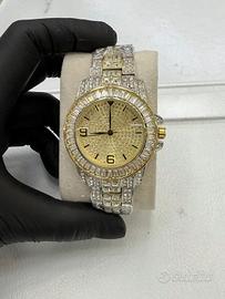 Orologio Luxury "Iced Out" Gold - Design Square -