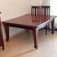 soggiorno stile ottocento inglese in legno