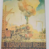 Arte pubblicitaria F. Mariani "Treno Locomotiva"