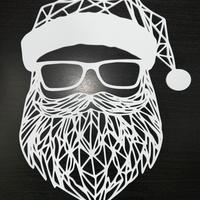 Decorazione per porte finestre, Babbo Natale