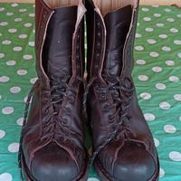 Anfibi militari in cuoio 41