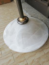 lampadario vetro satinato 