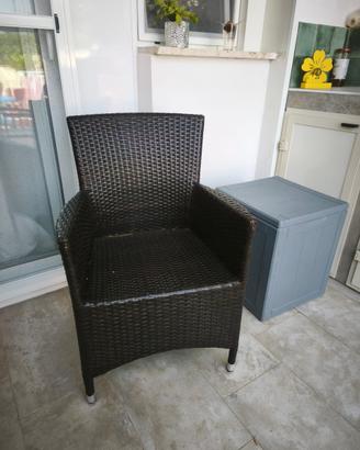 Poltrone da esterno marroni
