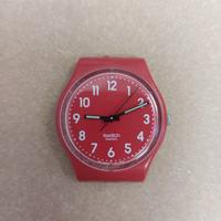 Swatch rosso – Senza cinturino, batteria scarica 