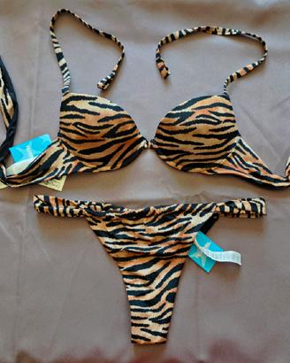 Bikini Tezenis Tiger Savana perizoma leopardato