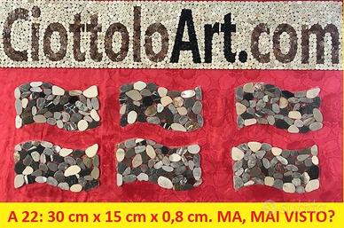 Ciottoli di fiume, PIASTRELLE ondulate.