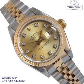Rolex Datejust 69173 Ladies 26MM Factory diamonds