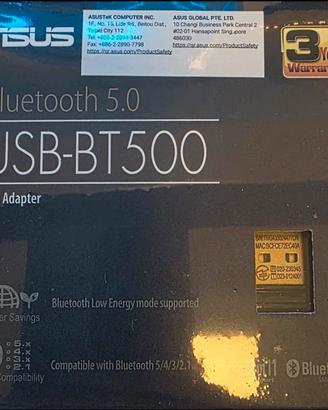 Adattatore Bluetooth Asus USB-BT500