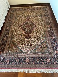 Tappeto originale artigianato Qum Kurk persiano