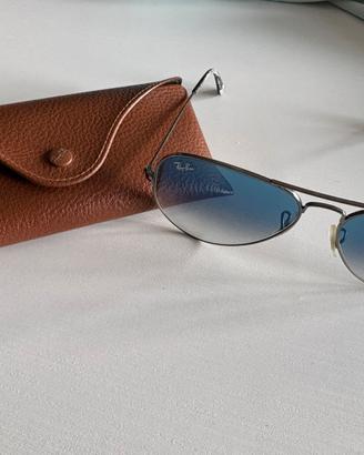 Occhiali Ray Ban aviator azzurri