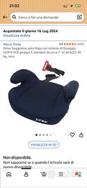 Seggiolino/alzatina Isofix