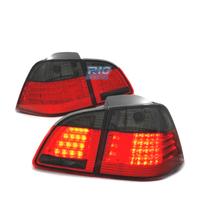 FARI LED BMW E61 04-07 TOURING ROSSO FUMÉE LED