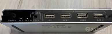 Switch KVM Displayport 8K 2x1 DP USB 2 in 1 HDMI