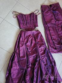 vestito Viola in tafta