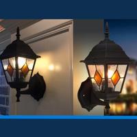 due lampade Industrial Esterno interno giardino