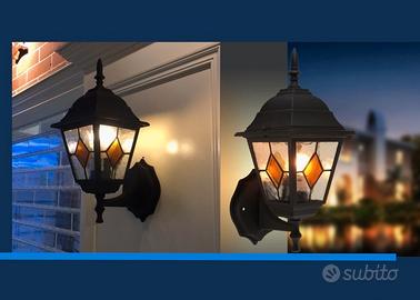 due lampade Industrial Esterno interno giardino