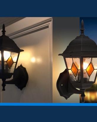 due lampade Industrial Esterno interno giardino