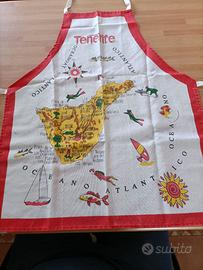 Grembiule da cucina con mappa di Tenerife