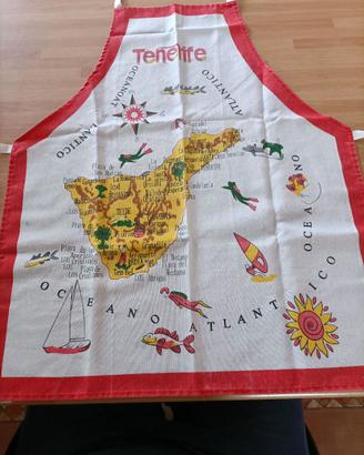 Grembiule da cucina con mappa di Tenerife