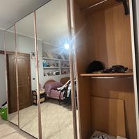 armadio a 4 ante scorrevoli letto e mobiletto