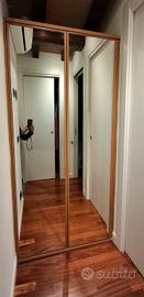 Armadio vero legno con specchio