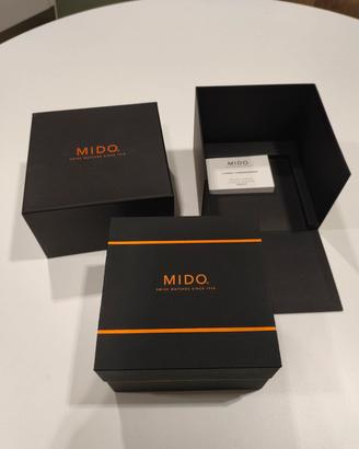 scatola originale orologio MIDO