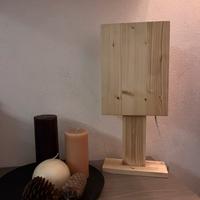 Lampada da tavolo Legno di Abete Hand Made