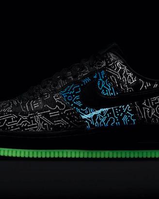 Nike Air Force 1 07  Nere Space Jam 2 Nuove 45