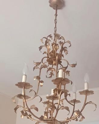 Lampadario 7 luci arte fiorentina