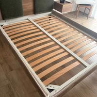 Contorno letto sfoderabile con rete fissa