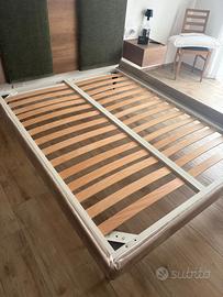 Contorno letto sfoderabile con rete fissa