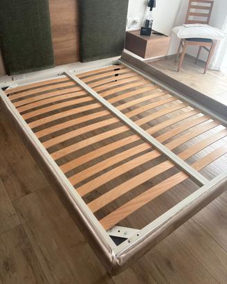 Contorno letto sfoderabile con rete fissa