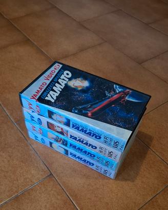 VHS Anime Corazzata Yamato lotto di 4 videocassett