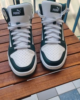 Puma Rebound verdi e bianche