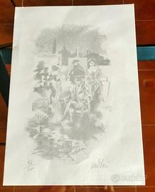 LITOGRAFIA su carta PIETRO BARBIERI 1993