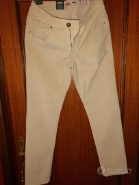 Pantalone velluto 5t 1000 righe PANNA