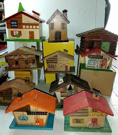 Casette/salvadanai in legno vintage -