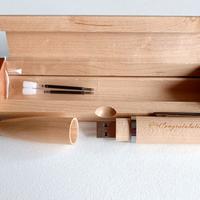 Penna usb 32GB in legno, penna scrivente mai usata