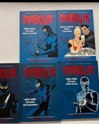 5 albi da collezione Diabolik