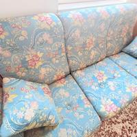 Divano 3 posti tessuto floreale