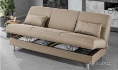 Divano letto 3 posti con contenitore