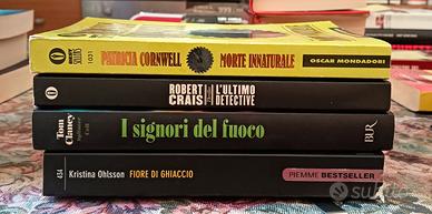 Lotto 4 libri Thriller/Gialli (Cornwell, Clancy 
