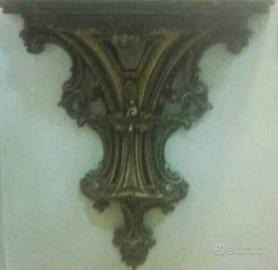 Capitello parete legno intarsiato 