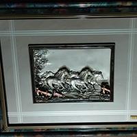 Quadro con lastra in argento 